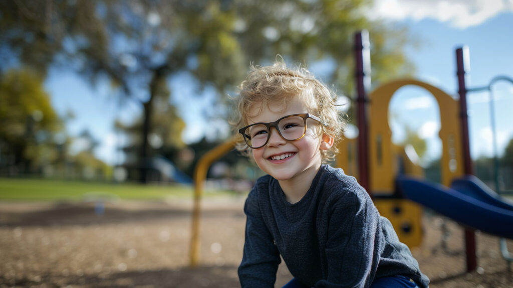 kind mit brille
